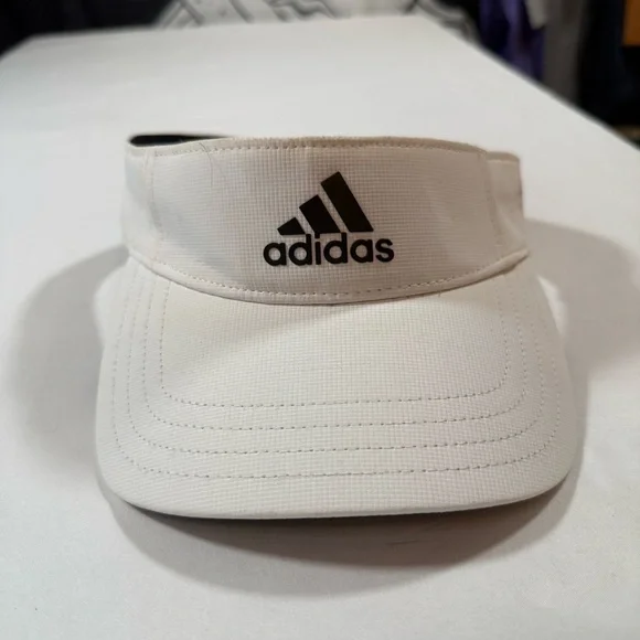 Adidas White Visor Hat - Picture 1 of 8